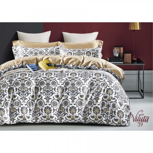 Комплект постільної білизни Viluta Євро Сатин Єгипетська бавовна 39