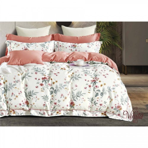 Комплект постільної білизни Viluta Євро Сатин Єгипетська бавовна 40