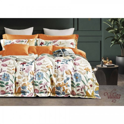Комплект постільної білизни Viluta Євро Сатин Єгипетська бавовна 42