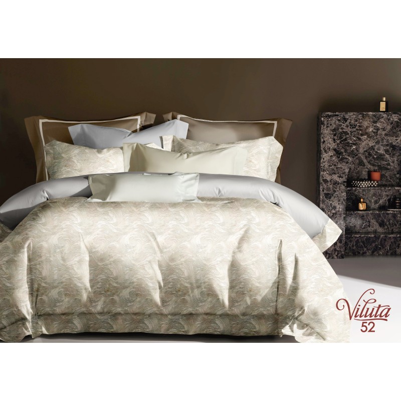 Комплект постільної білизни Viluta Євро Сатин Єгипетська бавовна 52
