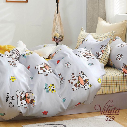 Комплект постільної білизни Viluta підлітковий Сатин Twill 529