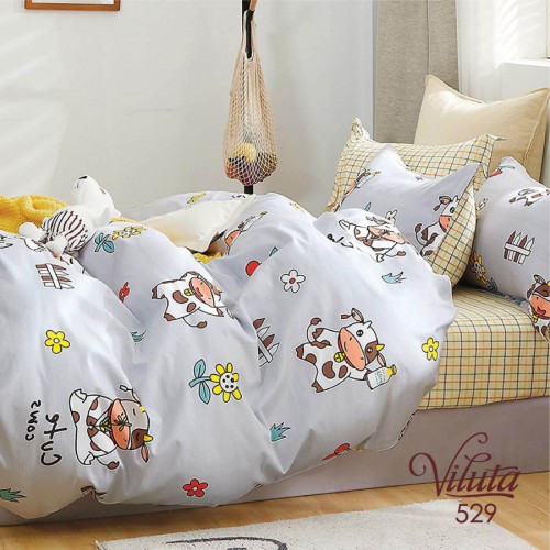 Комплект постільної білизни Viluta підлітковий Сатин Twill 529