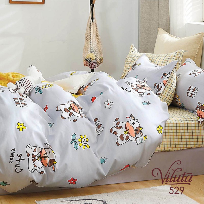 Комплект постільної білизни Viluta підлітковий Сатин Twill 529