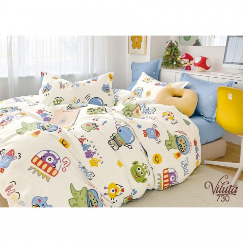 Комплект постільної білизни Viluta підлітковий Сатин Twill 730