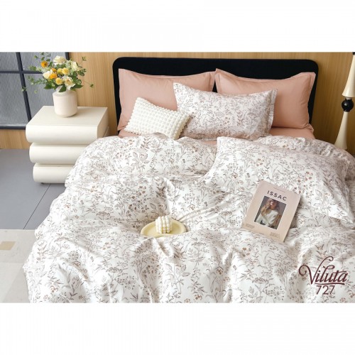 Комплект постільної білизни Viluta Полуторний Сатин Twill 727