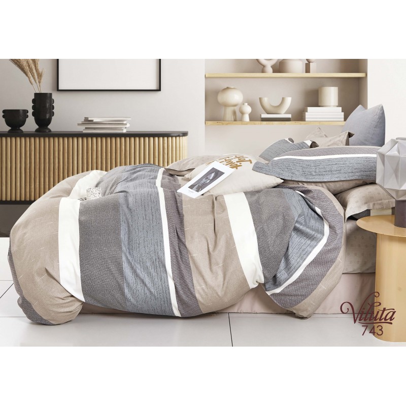 Комплект постільної білизни Viluta Сімейний Сатин Twill 743