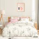 Комплект постільної білизни Євро ранфорс 24345 с простирадлом на резинці 160х200