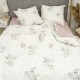 Комплект постільної білизни Євро ранфорс 24345 с простирадлом на резинці 160х200