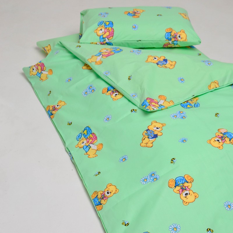 Комплект постільної білизни Вилюта дитячий ранфорс 6112 зелений