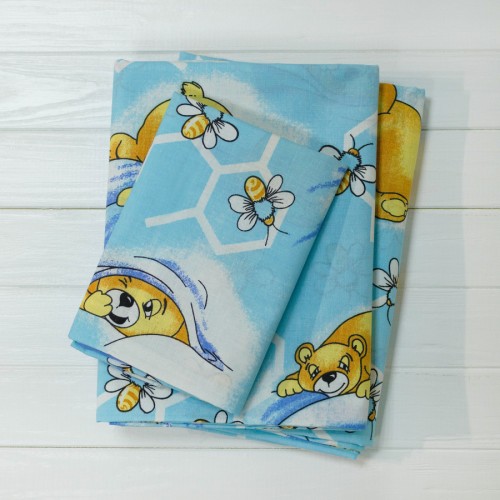 Комплект постільної білизни Вилюта дитячий ранфорс 7823 блакитний