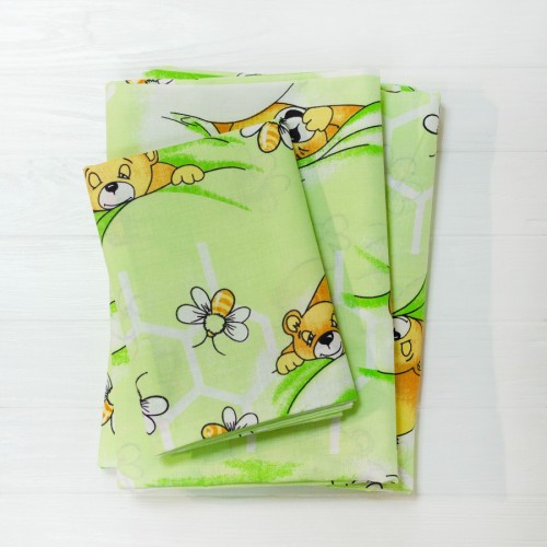 Комплект постільної білизни Вилюта дитячий ранфорс 7823 зелений