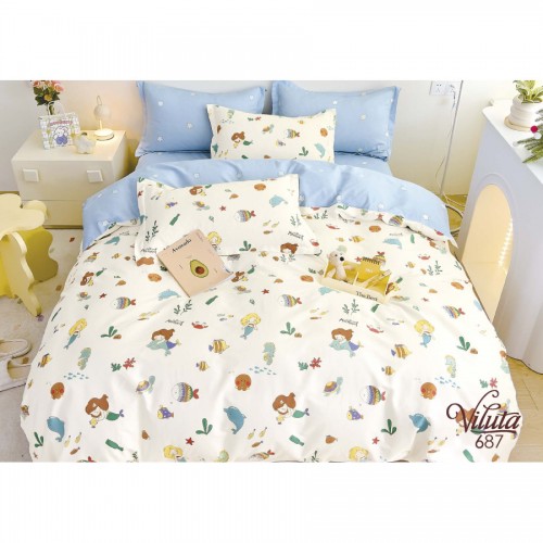 Комплект постільної білизни Вилюта дитячий Сатин Твил 687