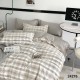 Комплект постільної білизни Вилюта Євро ранфорс 24276 с простирадлом на резинці 160х200