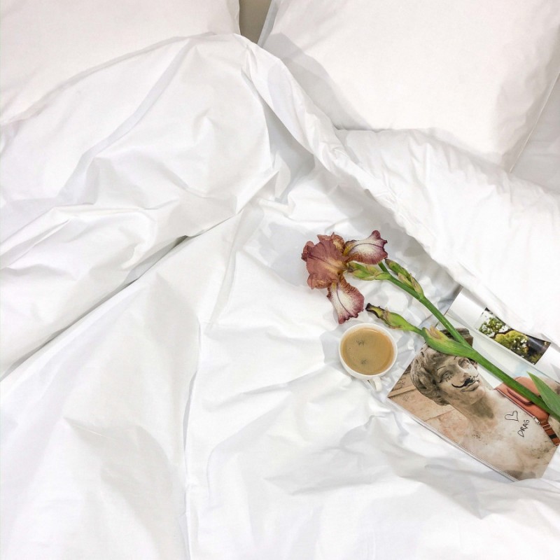 Комплект постільної білизни Вилюта полуторний ранфорс Білий