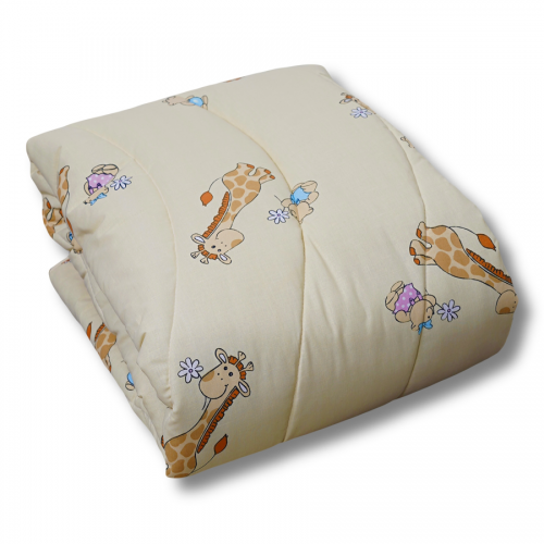 Ковдра дитяча вовняна стьобана Вилюта Premium 100х140 5507 бежевий