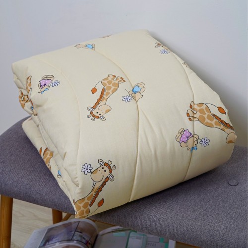 Ковдра дитяча вовняна стьобана Вилюта Premium 100х140 5507 бежевий