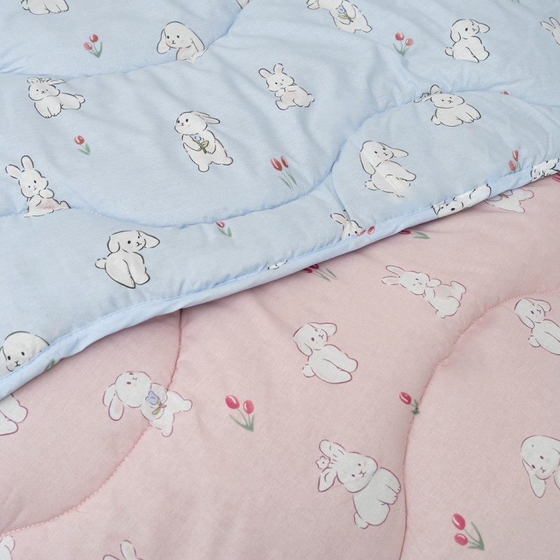 Ковдра вовняна стьобана Viluta Дитяча Premium 100х140 24281 Рожевий