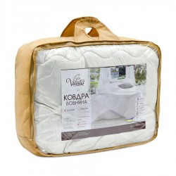 Ковдра вовняна стьобана Вилюта Comfort 140х205
