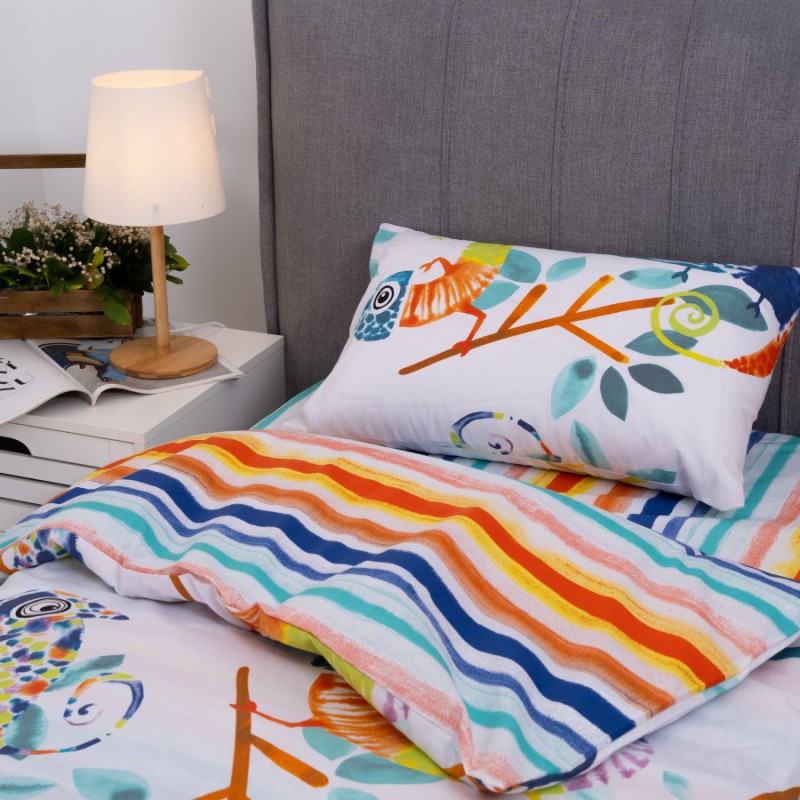 Набір дитячий Вилюта: Комплект постільної білизни ранфорс 22179 + ковдра + подушка