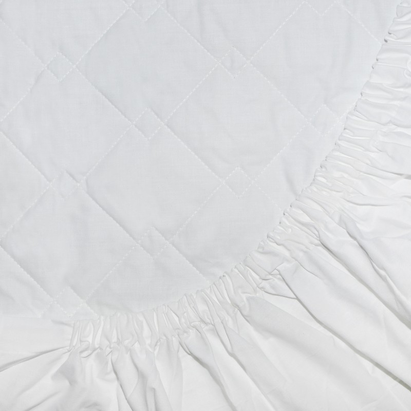 Наматрацник стьобаний з бортами ранфорс 70х200