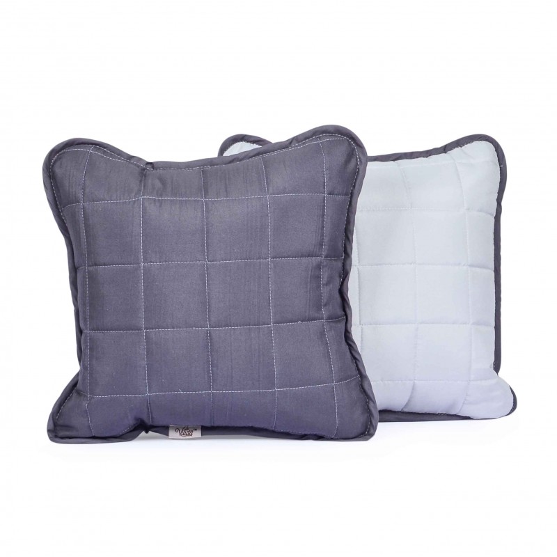 Подушка декоративна Вилюта Дует Графіт 40х40