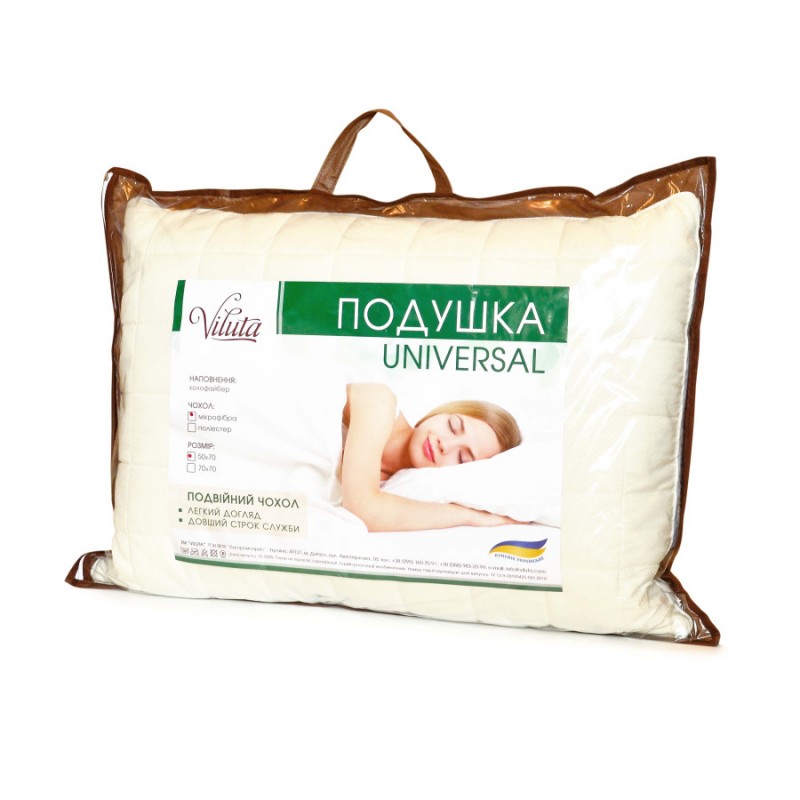 Подушка силіконова касетна Viluta Universal 50х70