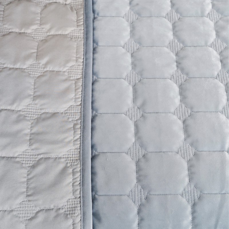 Покривало стьобане Viluta Велюр 210х240 (+ наволочки 50х70 2 од.) Monument