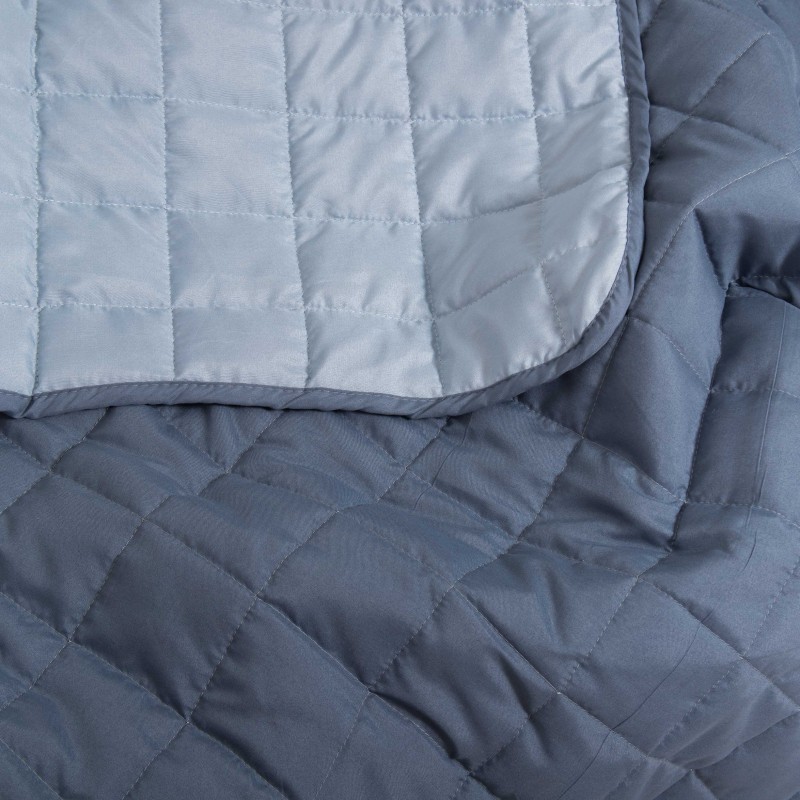 Покривало стьобане двостороннє Viluta Дует 210х220 Морський бриз