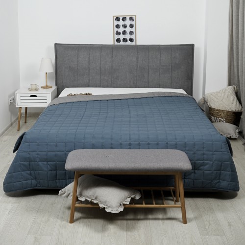 Покривало стьобане двустороннє Viluta Дует 140х210 Місячне Сяйво