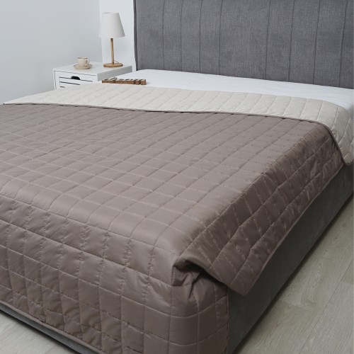 Покривало стьобане двустороннє Viluta Дует 140х210 Ніжність