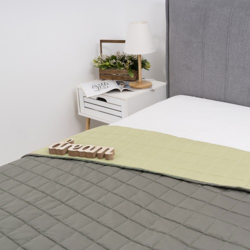 Покривало стьобане двустороннє Viluta Дует 210х220 Хакі