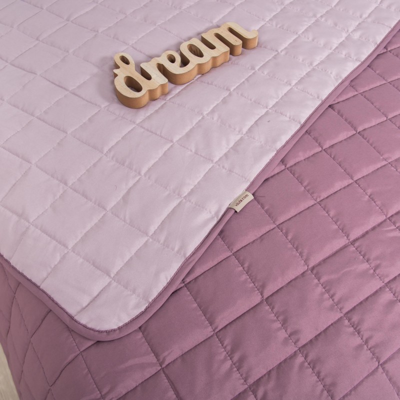 Покривало стьобане двустороннє Viluta Дует 210х220 Пудрова троянда