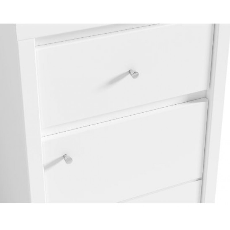 Комод Крістіна KOM1D1SP (B) ВМК-Україна 1-дверний з 1 шухлядою Білий/білий глянець