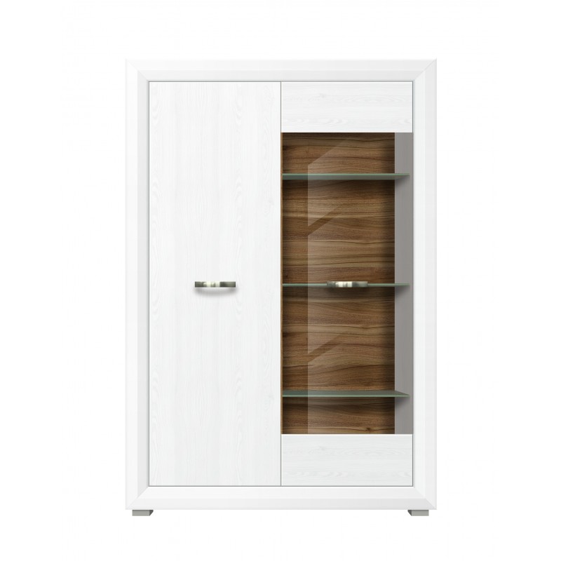 Вітрина Маркус REG1W1D ВМК-Україна 2-дверна з підсвіткою Джанні/дуб камяний