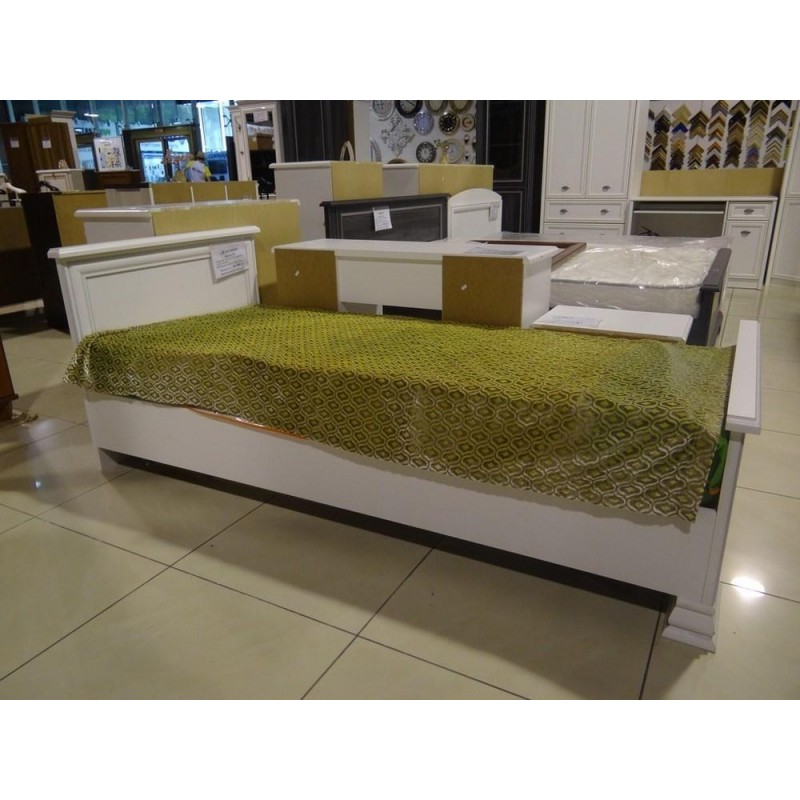 Ліжко (каркас) Кентуки LOZ90 N БРВ односпальне Білий альпійський