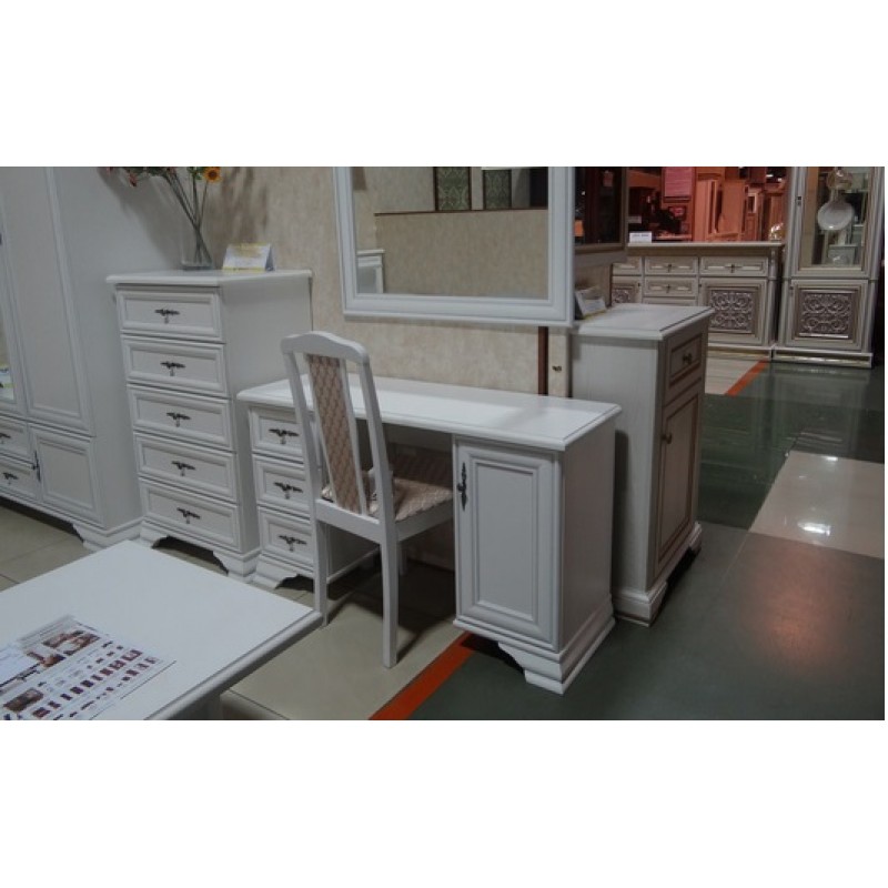 Стіл туалетний Кентукі TOL N ВМК-Україна 1-дверний з 3 шухлядами Білий альпійський