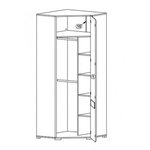 Шафа кутова SZFN1D/21/10 Ацтека (Амелія) ВМК-Україна