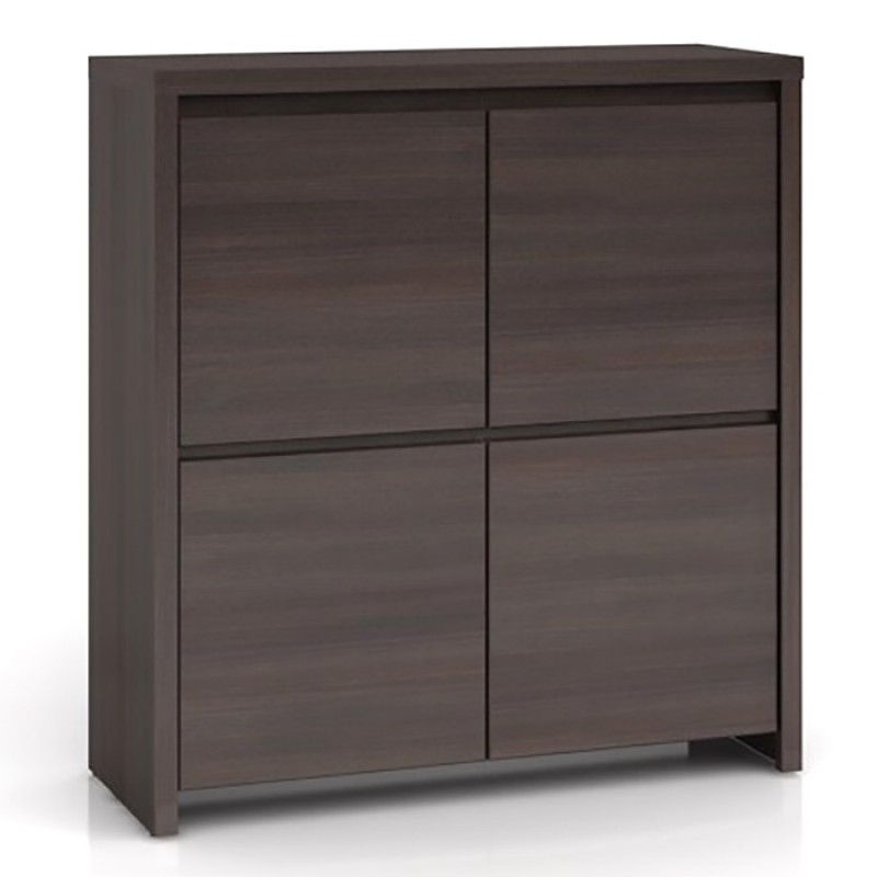 Комод Каспіан KOM4D БРВ 4-дверний Дуб мілано темний