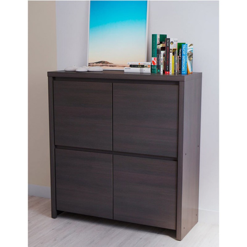 Комод Каспіан KOM4D БРВ 4-дверний Дуб мілано темний